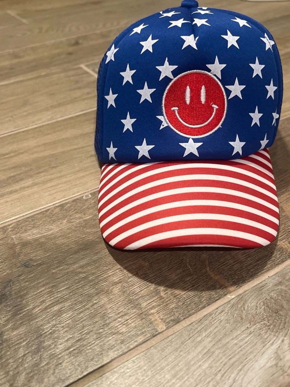 Target Blue & Red Star Smile Kids Baseball Cap